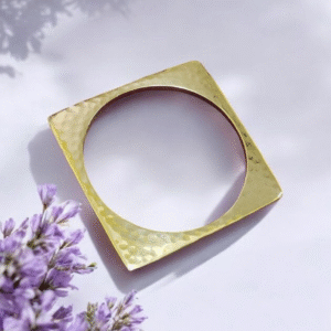 Hammered Gold Plated Bangle