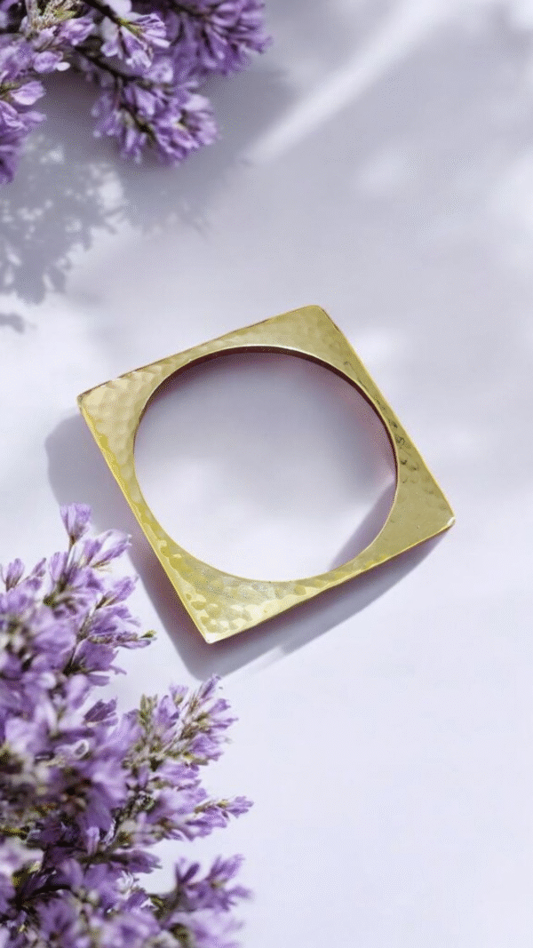 Hammered Gold Plated Bangle