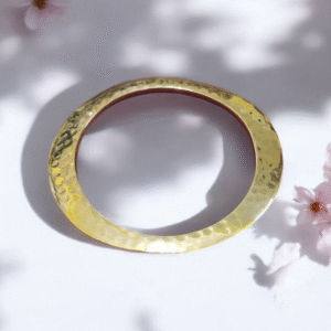 Hammered Gold Plated Bangle