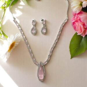 Elegant AD Necklace & Earring Set – Timeless Design