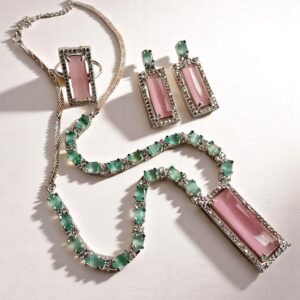 Luxury AD Necklace, Earrings & Ring Set
