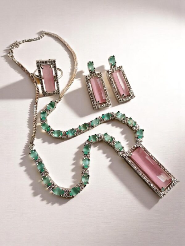 Luxury AD Necklace, Earrings & Ring Set