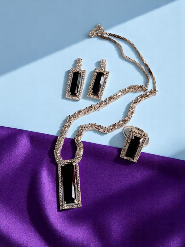 Luxury AD Necklace, Earrings & Ring Set - Image 5