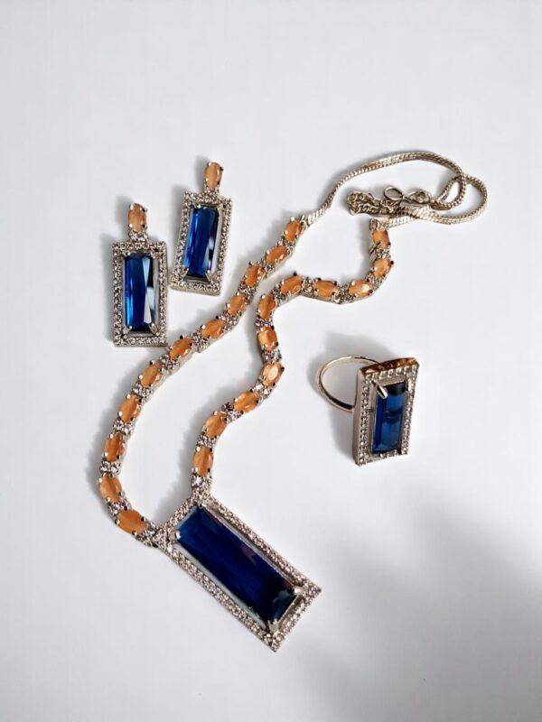Luxury AD Necklace, Earrings & Ring Set - Image 4