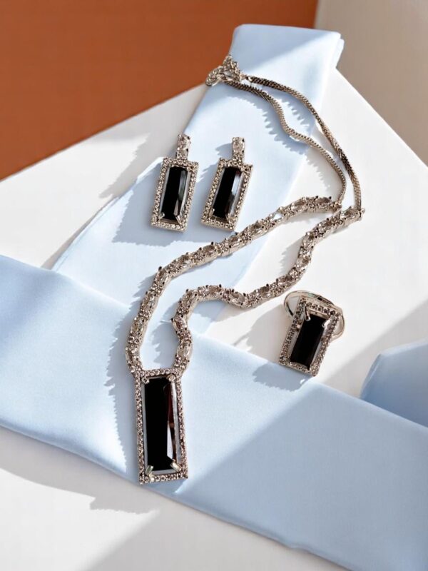 Luxury AD Necklace, Earrings & Ring Set - Image 8