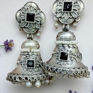Premium Antique Finish Replica Jhumka Earrings