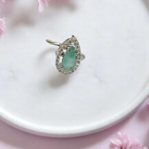 Elegant Teardrop AD Stone Finger Ring