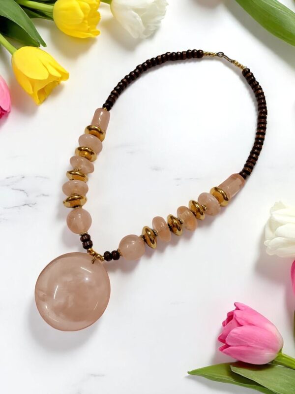 Black, Red, Light Pink necklace 3 pcs set - Image 2
