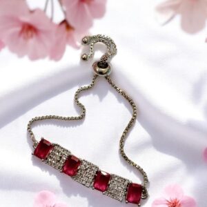 Red Color Adjustable Ad Bracelet
