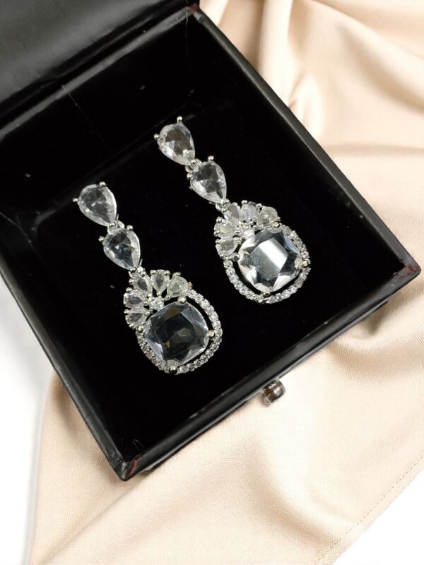 Classic Teardrop American Diamond Earrings