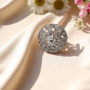 Premium Quality White Adjustable Ad Finger Ring