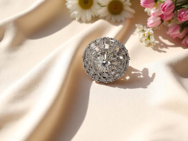 Premium Quality White Adjustable Ad Finger Ring
