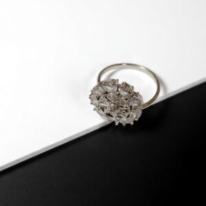 Royal Bloom AD Stone Finger Ring