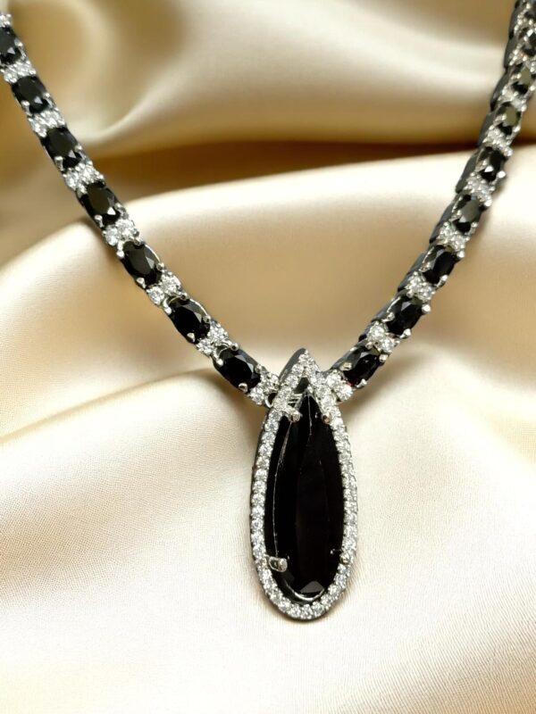 Elegant AD Necklace & Earring Set – Timeless Design - Image 3
