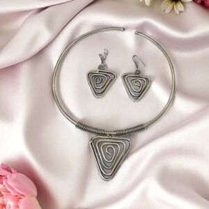 Oxidised Silver Hasuli