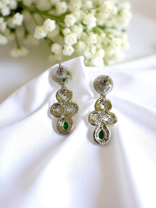 Green Ad Stone Earring Pair - Image 2