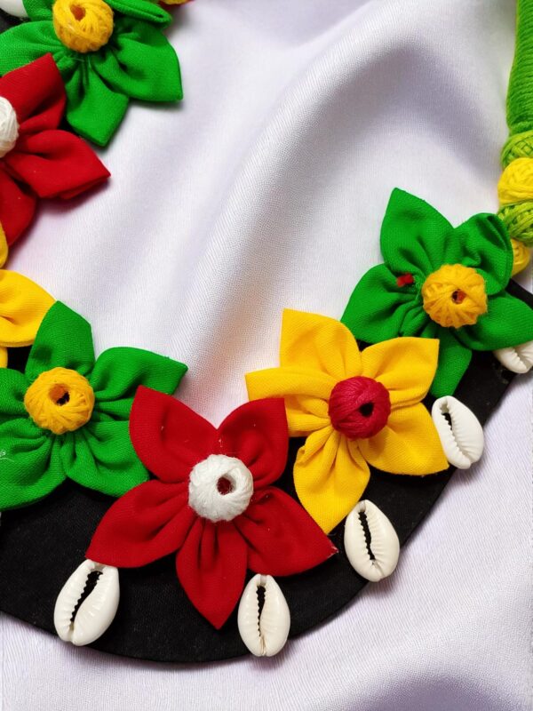 Multicolor Handmade Necklace With Earring - Image 2