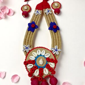 Handmade Ethnic Jute Necklace with Shells