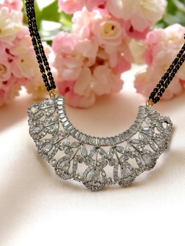 Premium Quality Ad Stone Pendant Mangalsutra - Image 2