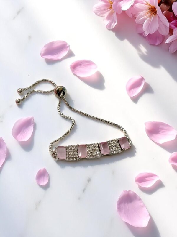 Stunning Pink Adjustable Bracelet - Image 3