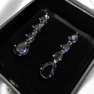 Purpke Ad Stone Earring Pair