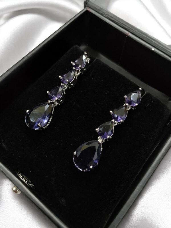 Purpke Ad Stone Earring Pair