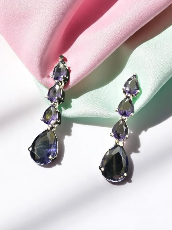 Purpke Ad Stone Earring Pair - Image 3