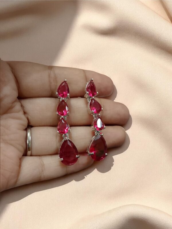 Rani Ad Stone Earring Pair - Image 4