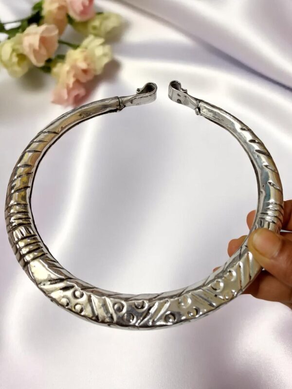 Oxidised Silver Hasuli - Image 2