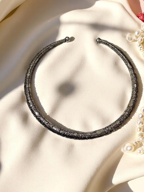 Oxidised Silver Hasuli - Image 2
