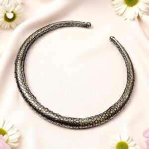 Oxidised Silver Hasuli