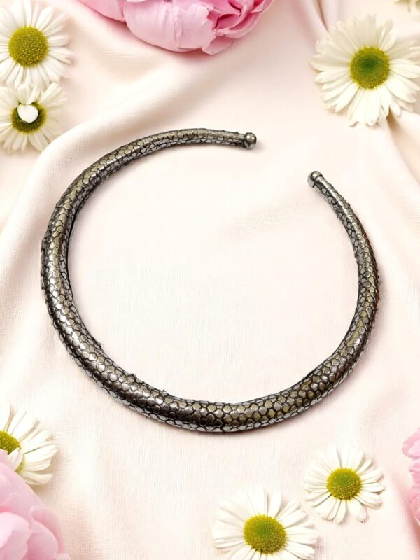 Oxidised Silver Hasuli