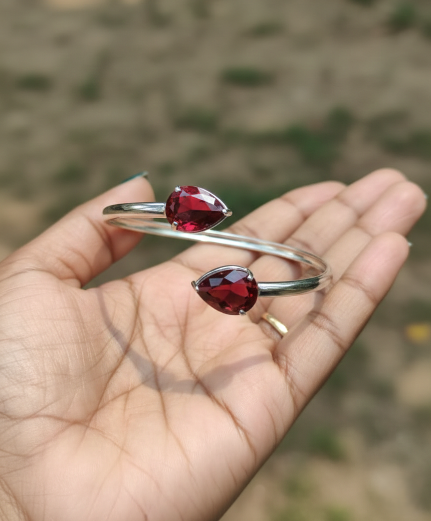 Jewel Wala Elegant American Diamond Rhodium Plated Bracelet - Image 2