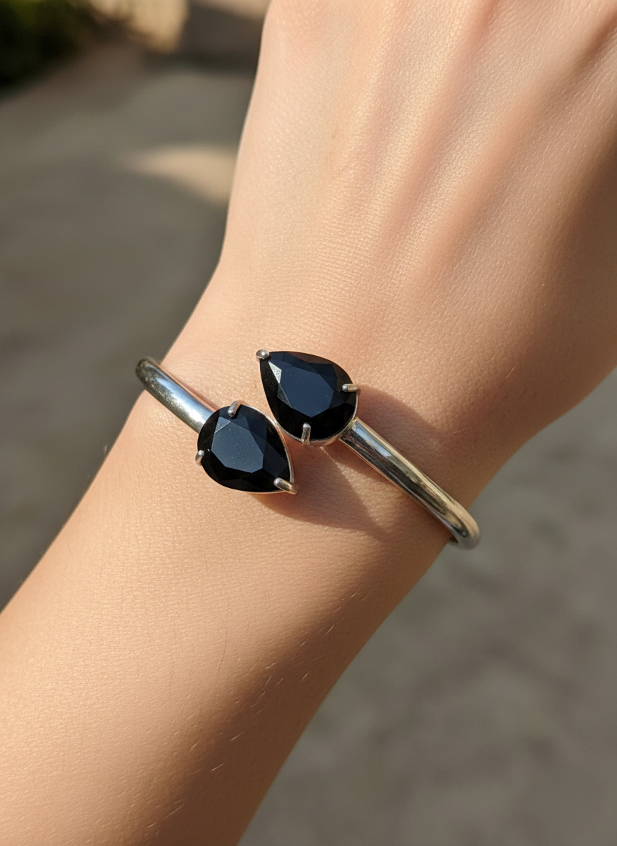 Jewel Wala Elegant American Diamond Rhodium Plated Bracelet - Image 2