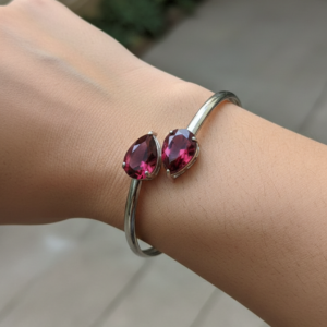 Jewel Wala Elegant American Diamond Rhodium Plated Bracelet