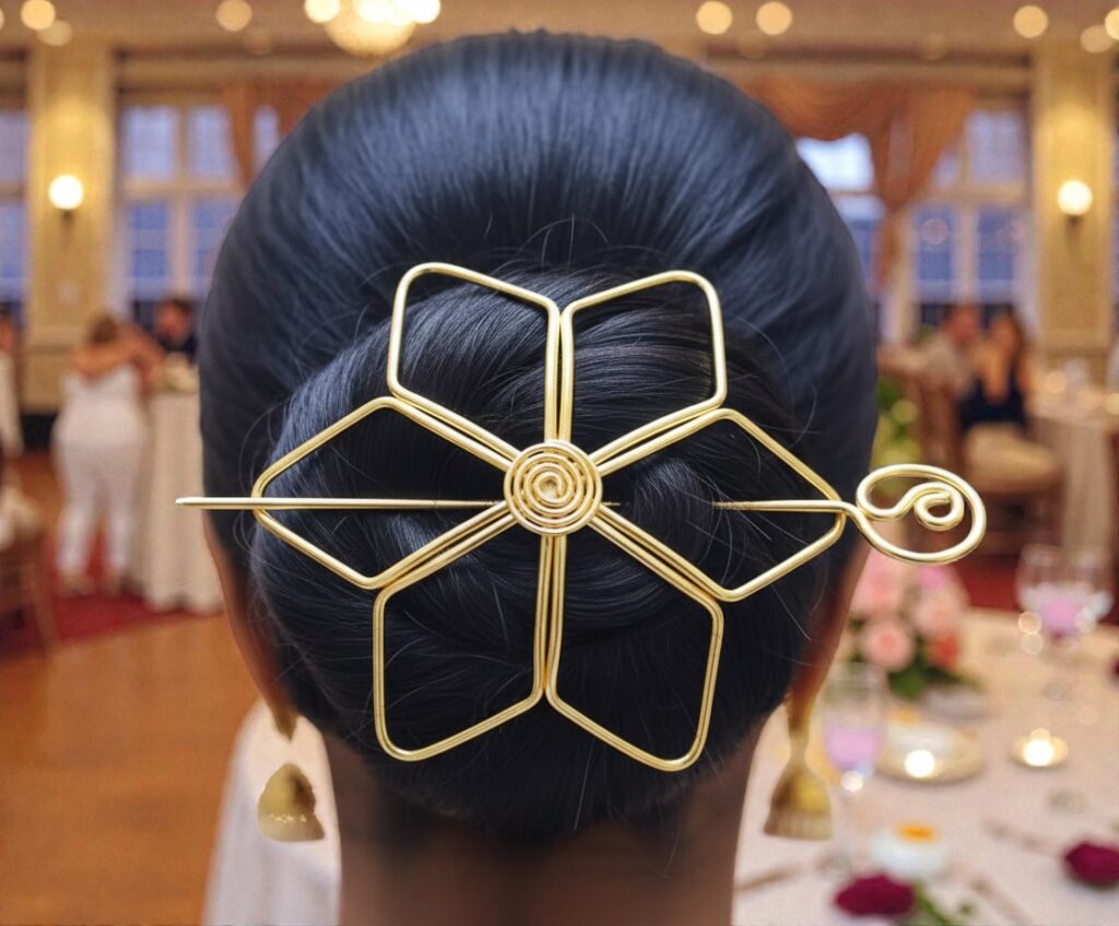 Jewel Wala Premium Brass Hair Bun Holder