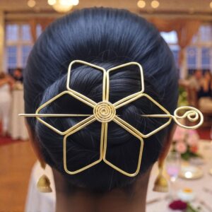 Jewel Wala Premium Brass Hair Bun Holder