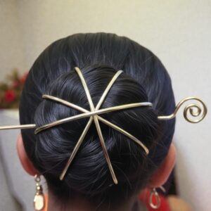 Jewel Wala Premium Brass Hair Bun Holder
